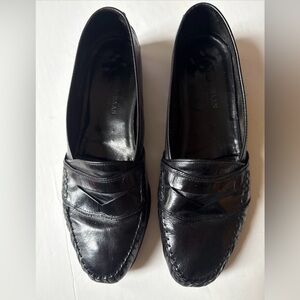 Cole Haan Penny Loafers Men’s 12M Black Leather Classic Work Office Dress Shoes